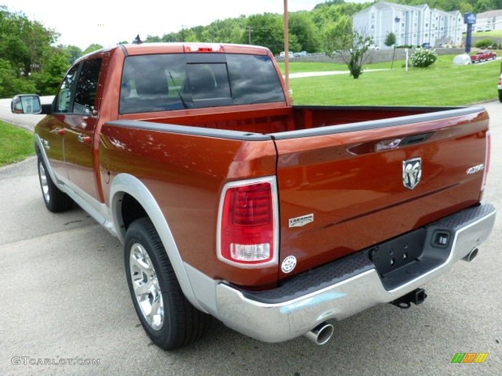 2013 1500 Laramie Crew Cab 4x4 - Copperhead Pearl / Black photo #3