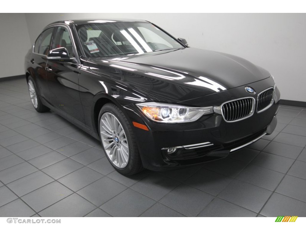 2013 3 Series 328i Sedan - Black Sapphire Metallic / Black photo #1