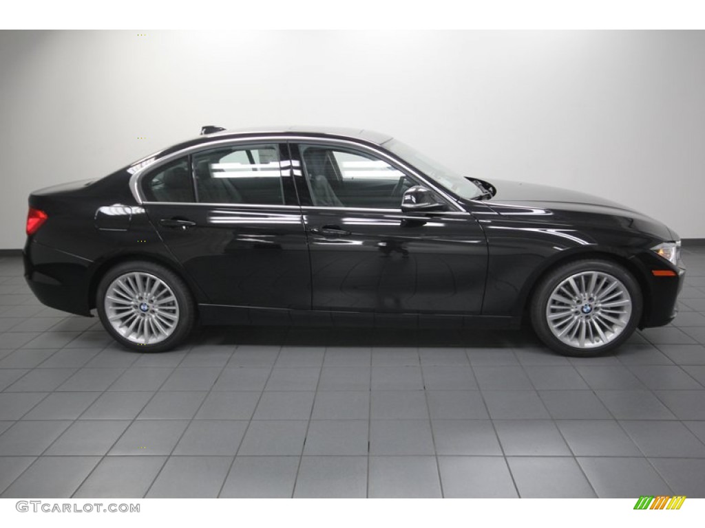 2013 3 Series 328i Sedan - Black Sapphire Metallic / Black photo #2