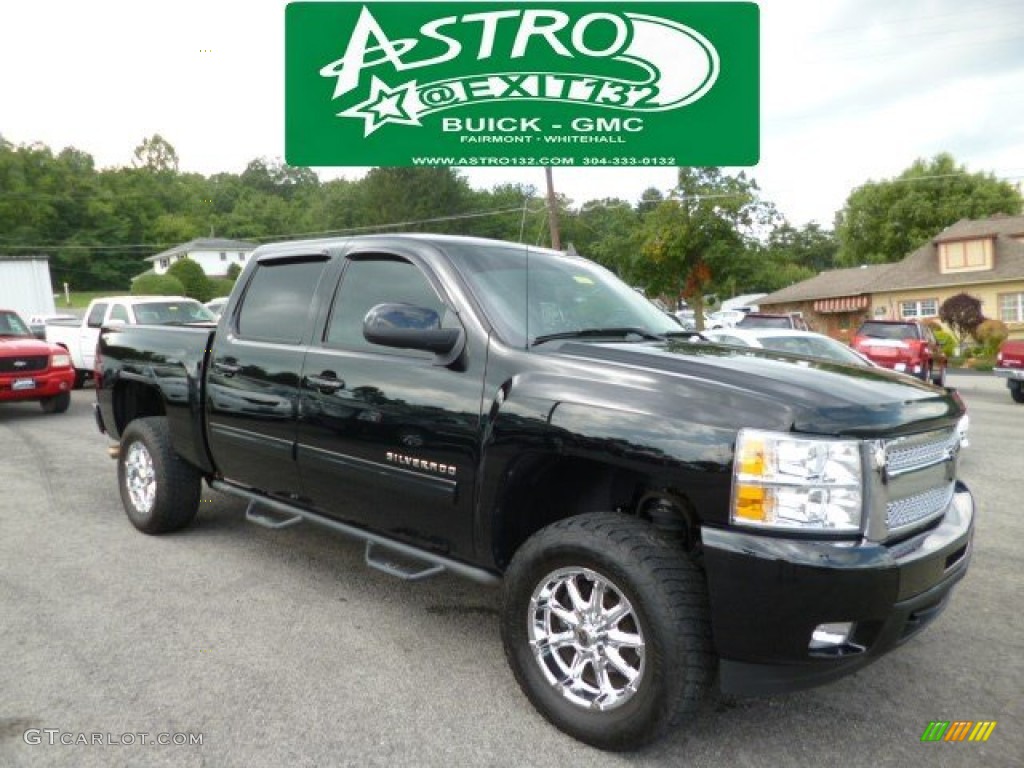 2010 Silverado 1500 LTZ Crew Cab 4x4 - Black / Ebony photo #1