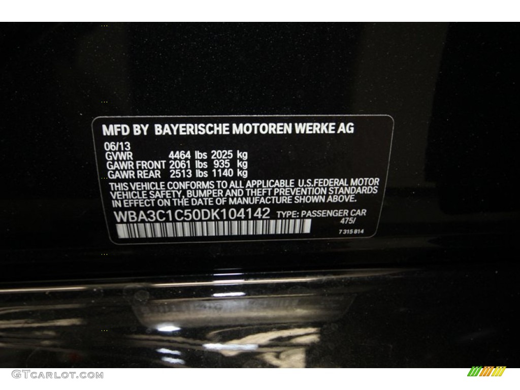 2013 3 Series 328i Sedan - Black Sapphire Metallic / Black photo #9