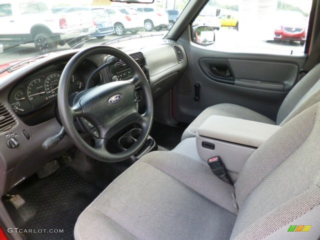 Dark Graphite Interior 2001 Ford Ranger Edge Regular Cab 4x4 Photo #83825593