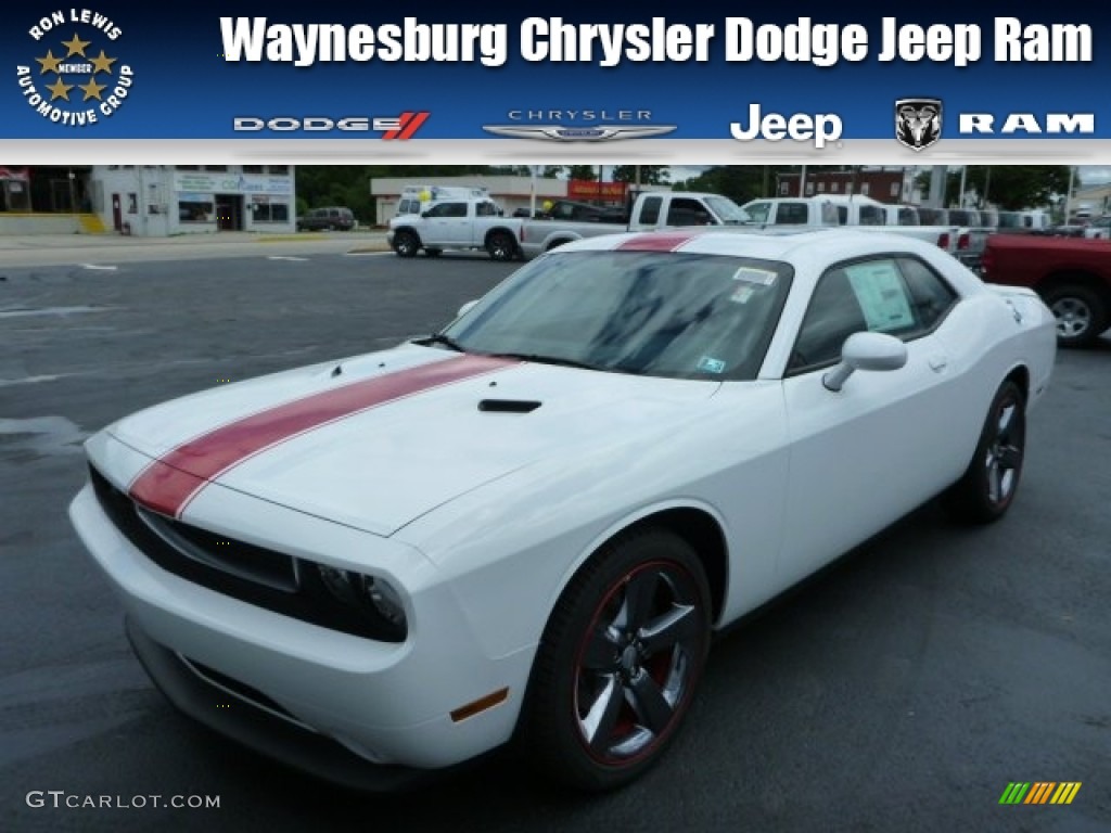 Bright White Dodge Challenger
