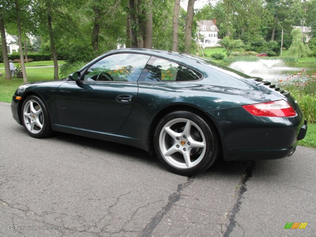 Dark Teal Metallic 2005 Porsche 911 Carrera Coupe Exterior Photo #83827612