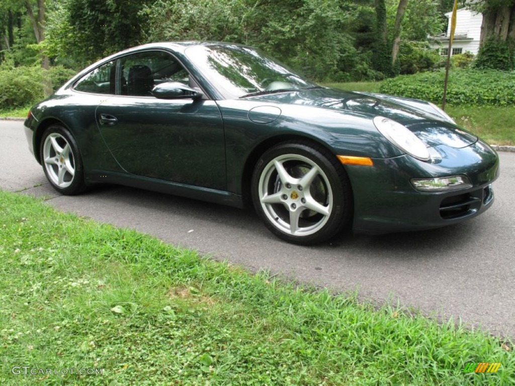 Dark Teal Metallic 2005 Porsche 911 Carrera Coupe Exterior Photo #83827690