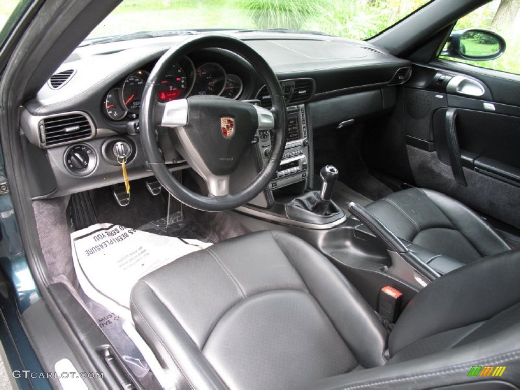 Black Interior 2005 Porsche 911 Carrera Coupe Photo #83827720
