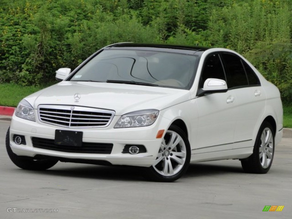 Arctic White 2008 Mercedes-Benz C 300 4Matic Luxury Exterior Photo #83828890