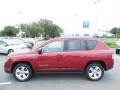2011 Deep Cherry Red Crystal Pearl Jeep Compass 2.4 Latitude  photo #2