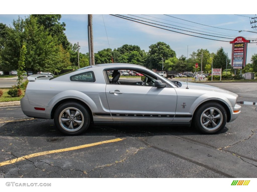 Satin Silver Metallic 2006 Ford Mustang V6 Premium Coupe Exterior Photo #83830249