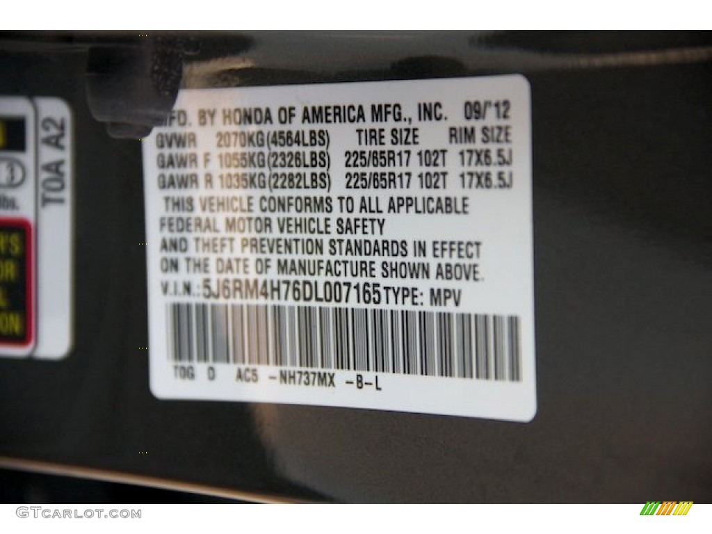2013 CR-V EX-L AWD - Polished Metal Metallic / Gray photo #20