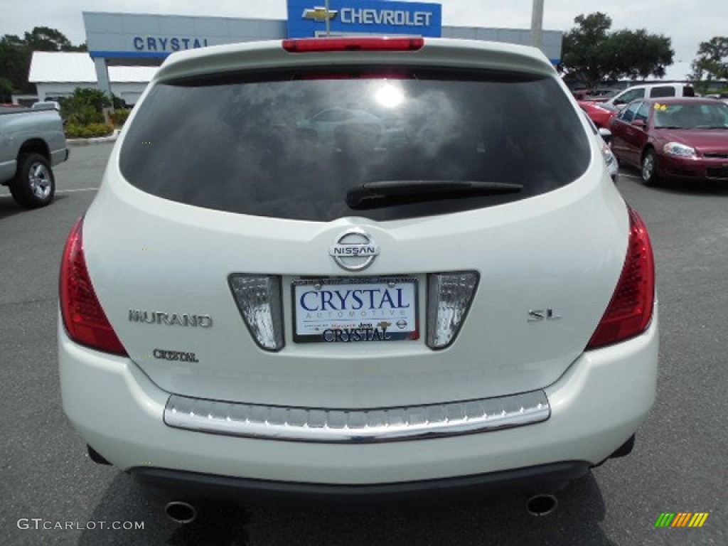 2007 Murano SL - Glacier Pearl White / Cafe Latte photo #8