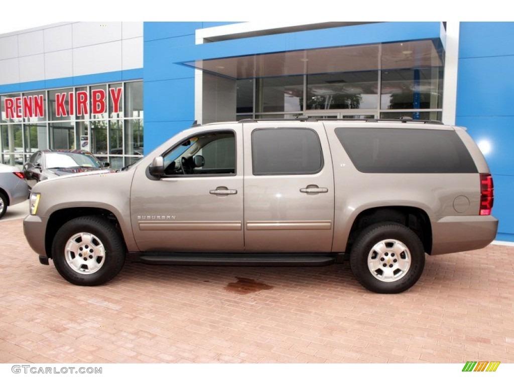 2013 Suburban LT 4x4 - Mocha Steel Metallic / Ebony photo #14