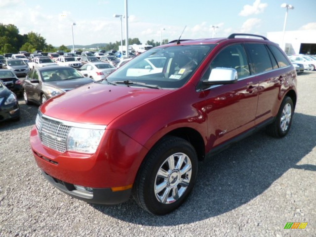 2007 MKX AWD - Vivid Red Metallic / Charcoal Black photo #3