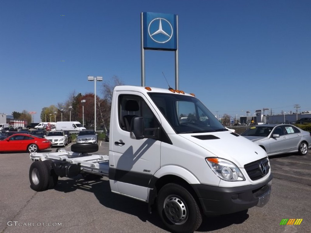 2012 Sprinter 3500 Chassis - Arctic White / Lima Black Fabric photo #1