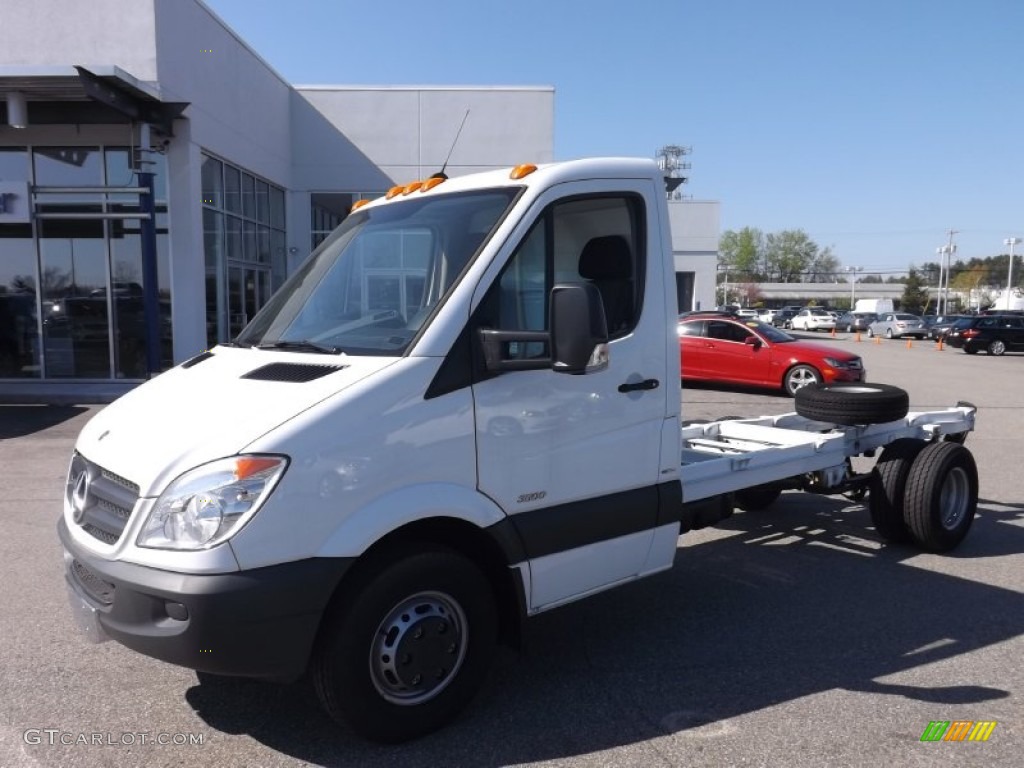 2012 Sprinter 3500 Chassis - Arctic White / Lima Black Fabric photo #3