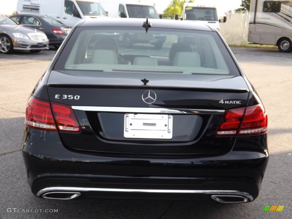 2014 E 350 4Matic Sedan - Black / Silk Beige/Espresso Brown photo #4