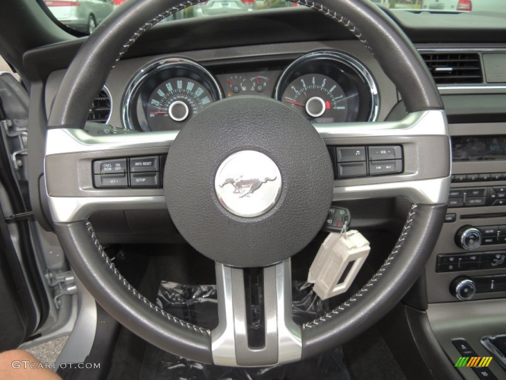 2013 Mustang V6 Convertible - Ingot Silver Metallic / Charcoal Black photo #21