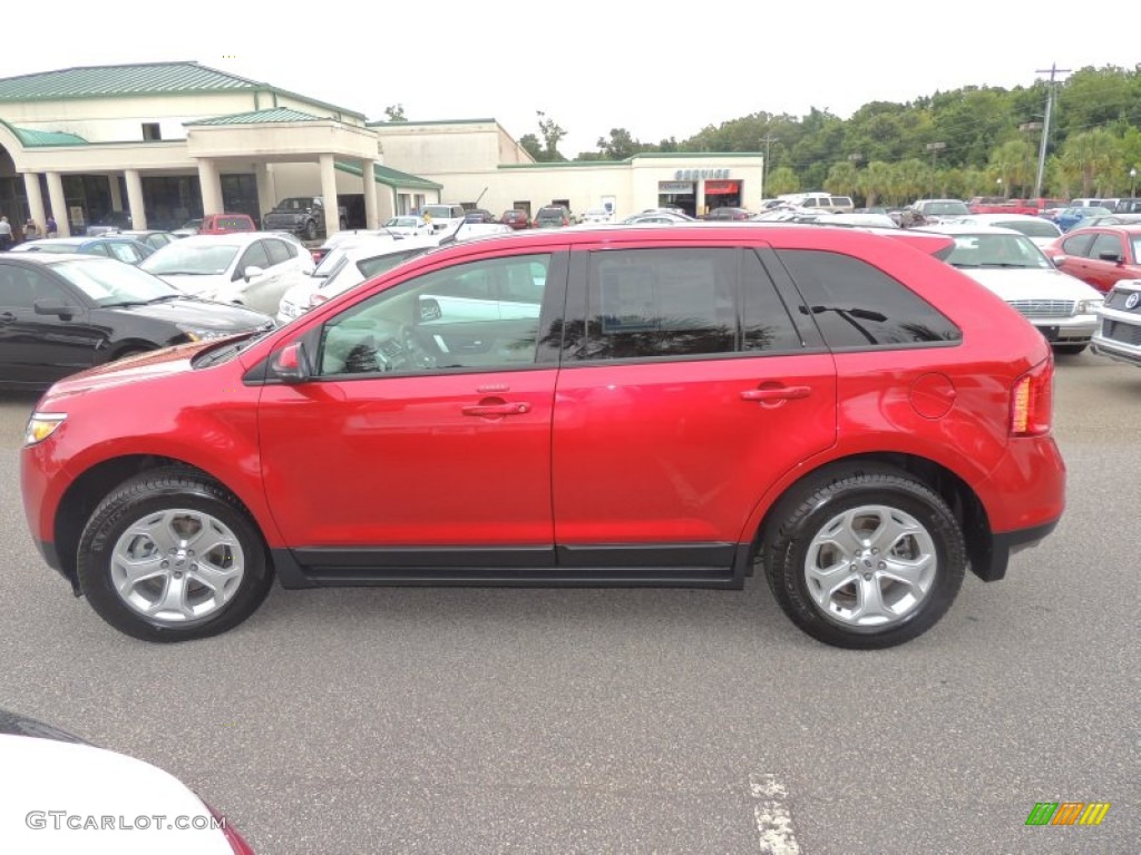 Red Candy Metallic 2012 Ford Edge SEL EcoBoost Exterior Photo #83835037