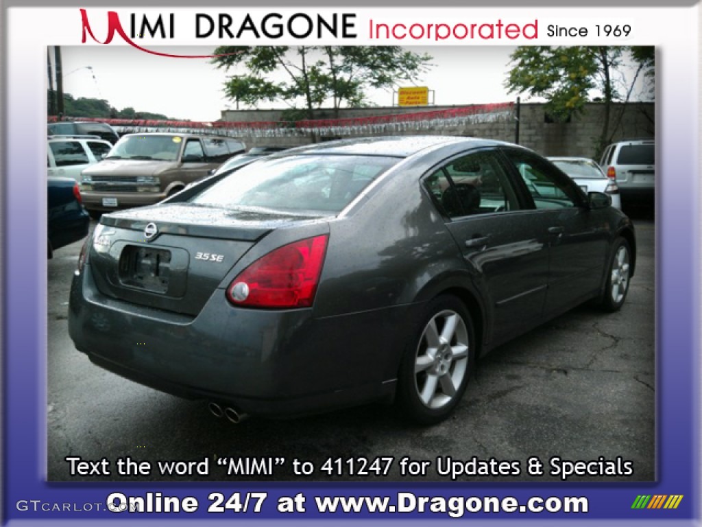 2006 Maxima 3.5 SE - Smoke Metallic / Black photo #6