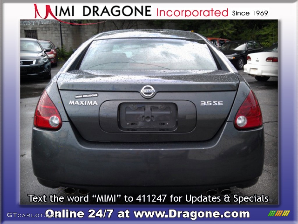 2006 Maxima 3.5 SE - Smoke Metallic / Black photo #7