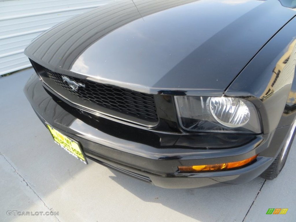 2007 Mustang V6 Premium Coupe - Black / Light Graphite photo #10
