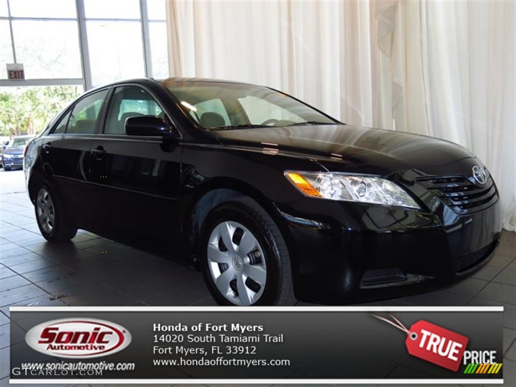 2007 Camry CE - Black / Bisque photo #1