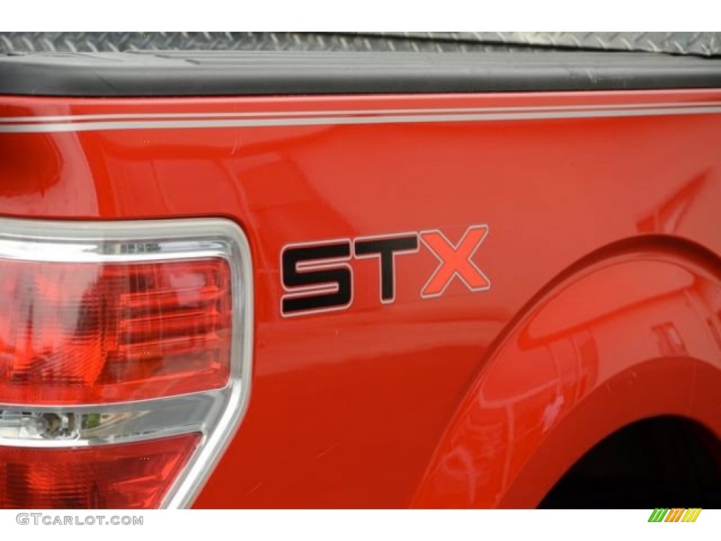 2010 F150 STX SuperCab - Vermillion Red / Medium Stone photo #6