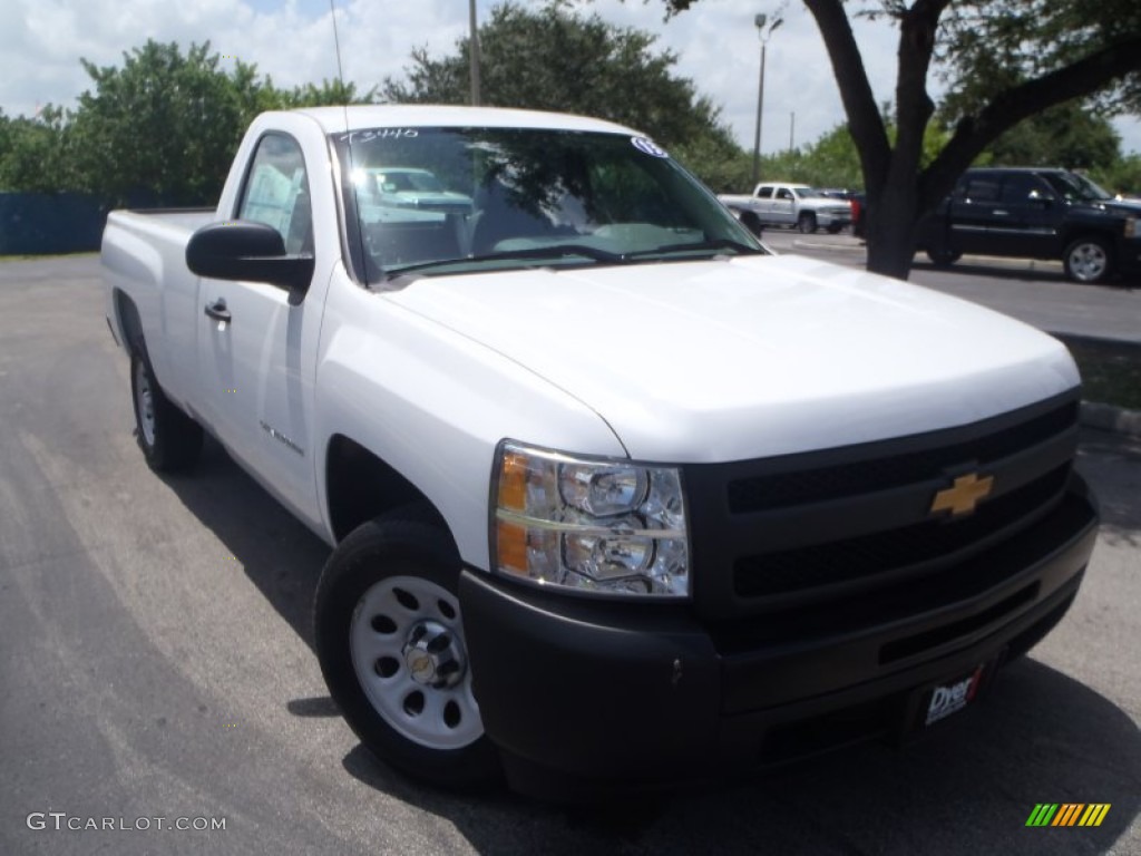 2013 Silverado 1500 Work Truck Regular Cab - Summit White / Dark Titanium photo #1