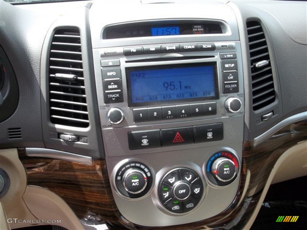 2012 Santa Fe GLS V6 - Glacier White / Beige photo #11