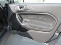 Charcoal Black 2014 Ford Fiesta SE Hatchback Door Panel