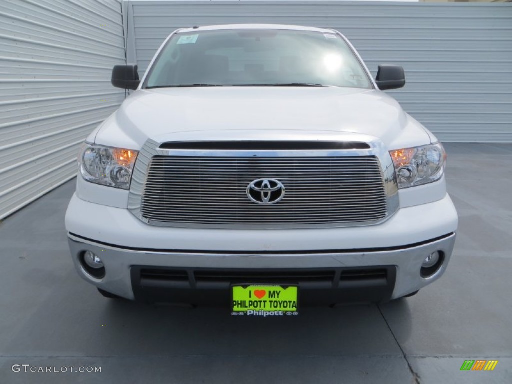 2013 Tundra Texas Edition CrewMax - Super White / Graphite photo #8