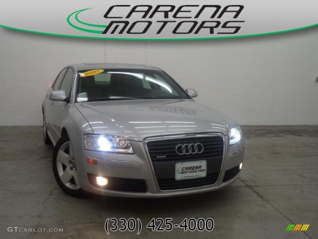 2007 A8 4.2 quattro - Light Silver Metallic / Platinum photo #1