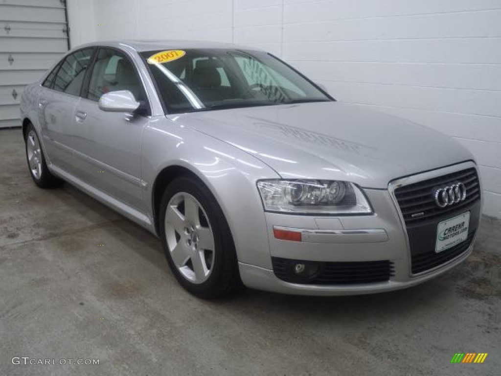 2007 A8 4.2 quattro - Light Silver Metallic / Platinum photo #10