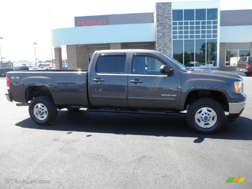 2011 Sierra 2500HD SLE Crew Cab 4x4 - Storm Gray Metallic / Ebony photo #1