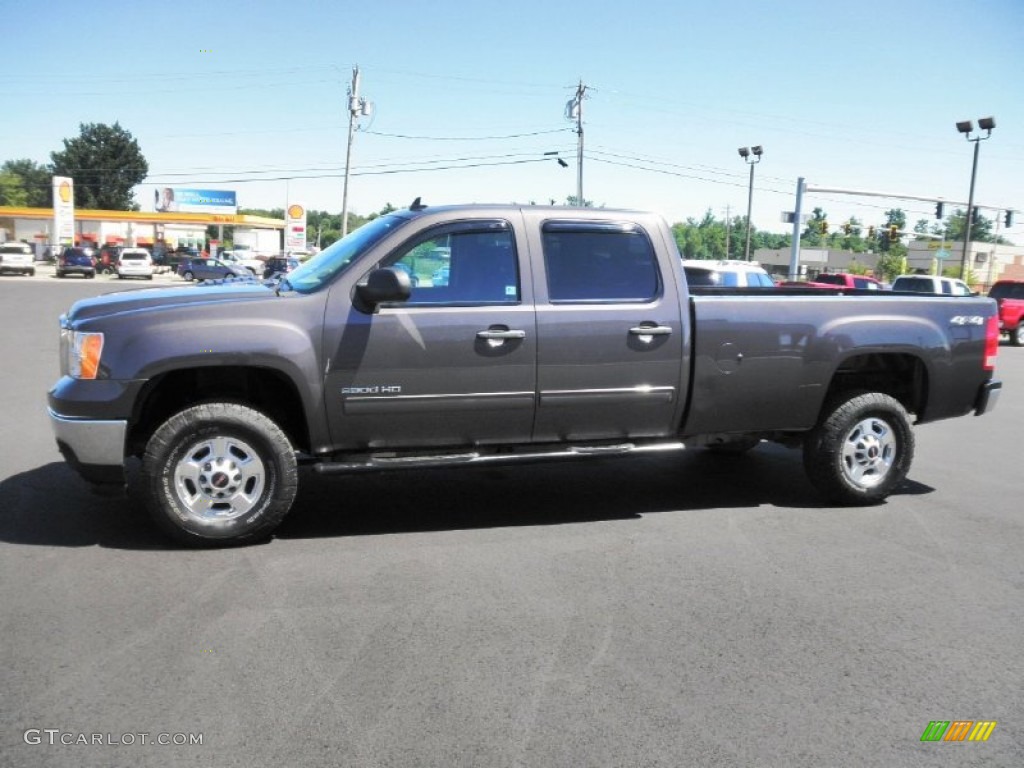 2011 Sierra 2500HD SLE Crew Cab 4x4 - Storm Gray Metallic / Ebony photo #4