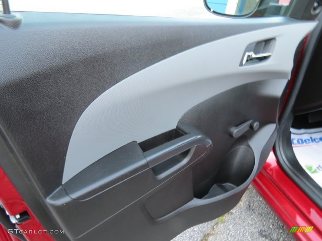 2012 Sonic LS Sedan - Crystal Red Tintcoat / Jet Black/Dark Titanium photo #11