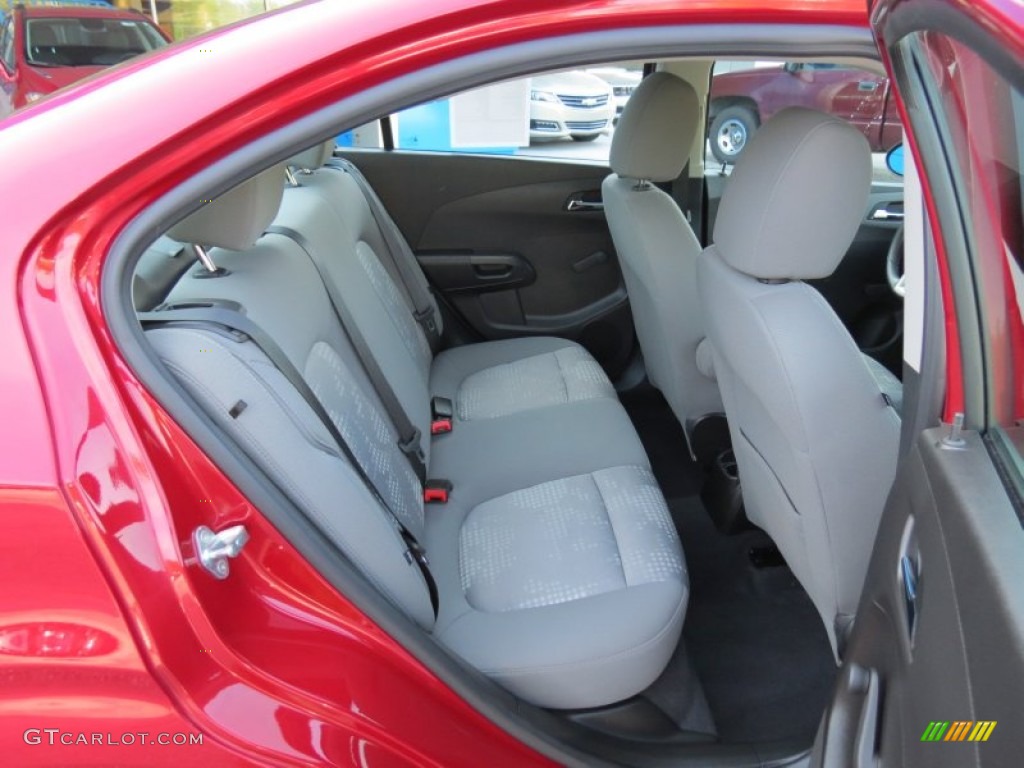 2012 Sonic LS Sedan - Crystal Red Tintcoat / Jet Black/Dark Titanium photo #14