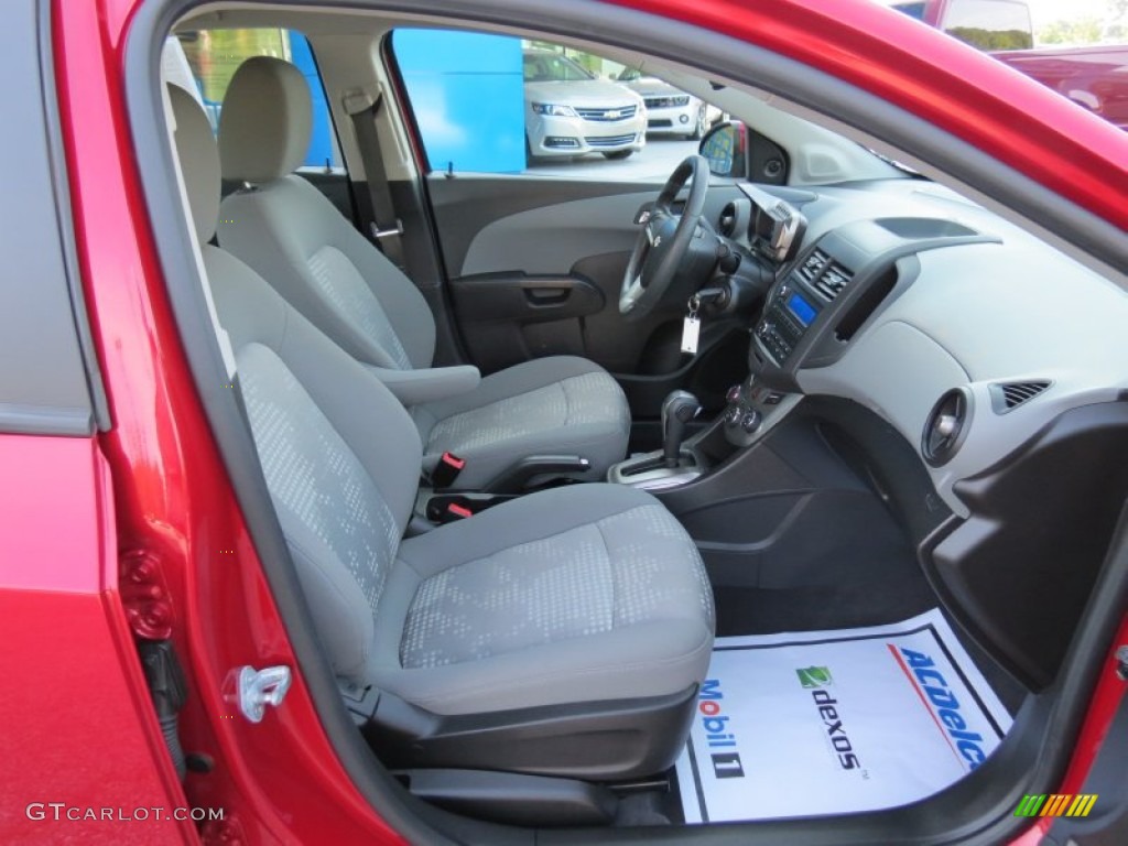 2012 Sonic LS Sedan - Crystal Red Tintcoat / Jet Black/Dark Titanium photo #15
