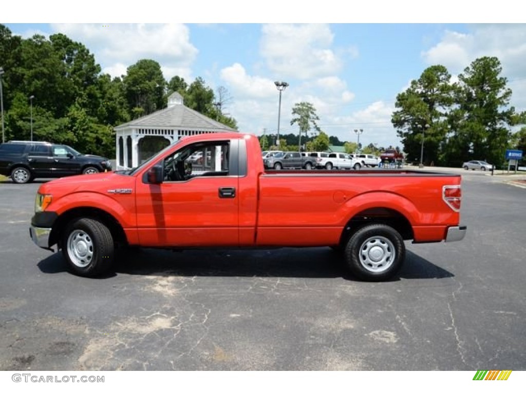 Vermillion Red 2013 Ford F150 XL Regular Cab Exterior Photo #83843262
