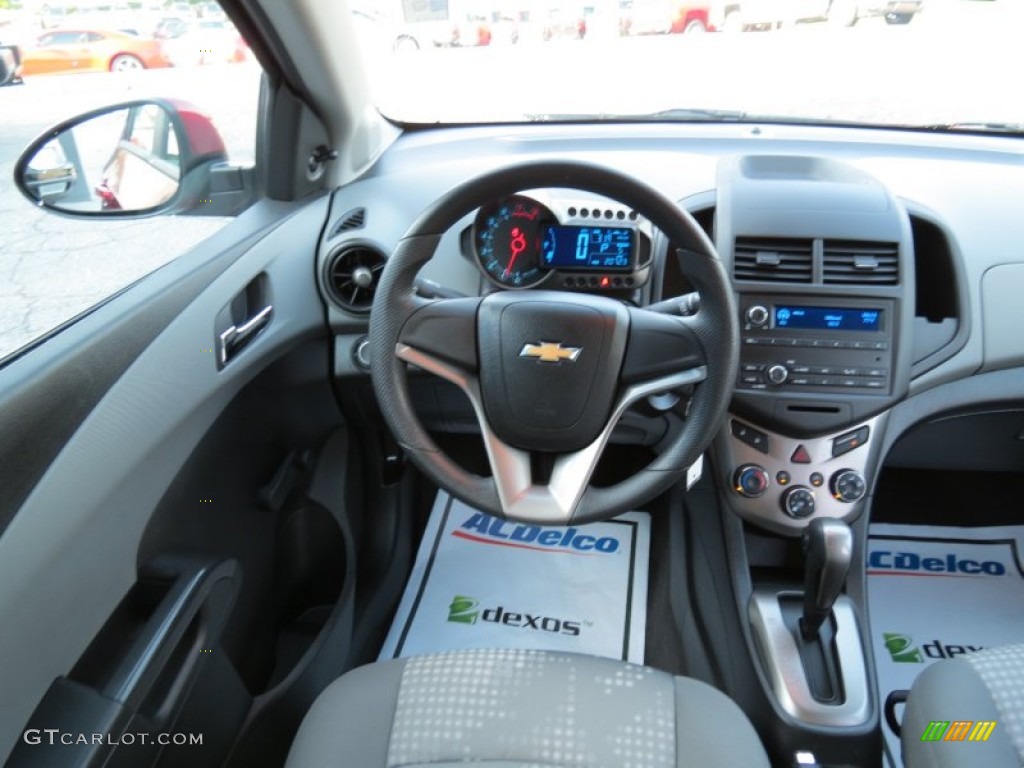 2012 Sonic LS Sedan - Crystal Red Tintcoat / Jet Black/Dark Titanium photo #19