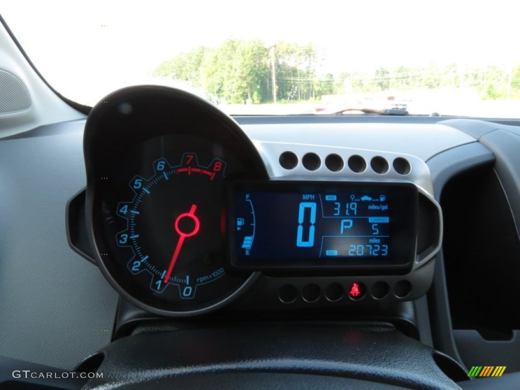 2012 Sonic LS Sedan - Crystal Red Tintcoat / Jet Black/Dark Titanium photo #20