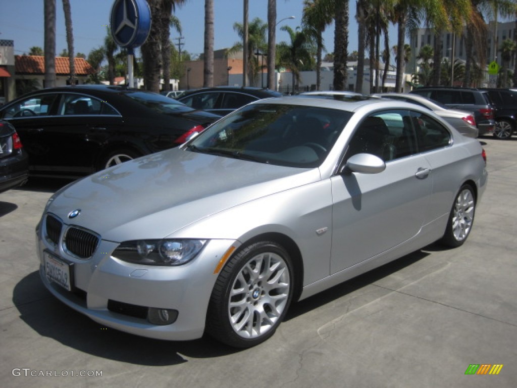 2007 3 Series 328i Coupe - Titanium Silver Metallic / Black photo #5