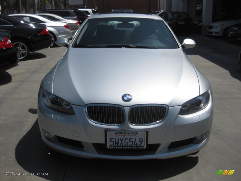 2007 3 Series 328i Coupe - Titanium Silver Metallic / Black photo #6