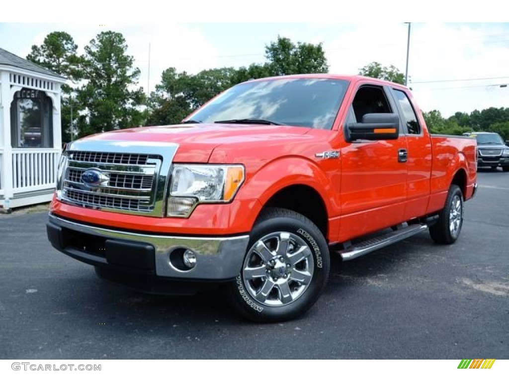 2013 F150 XLT SuperCab - Race Red / Steel Gray photo #1