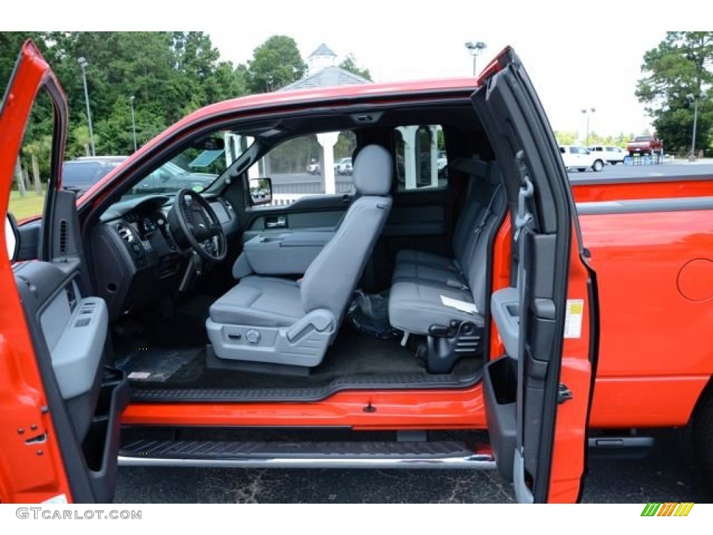 2013 F150 XLT SuperCab - Race Red / Steel Gray photo #10
