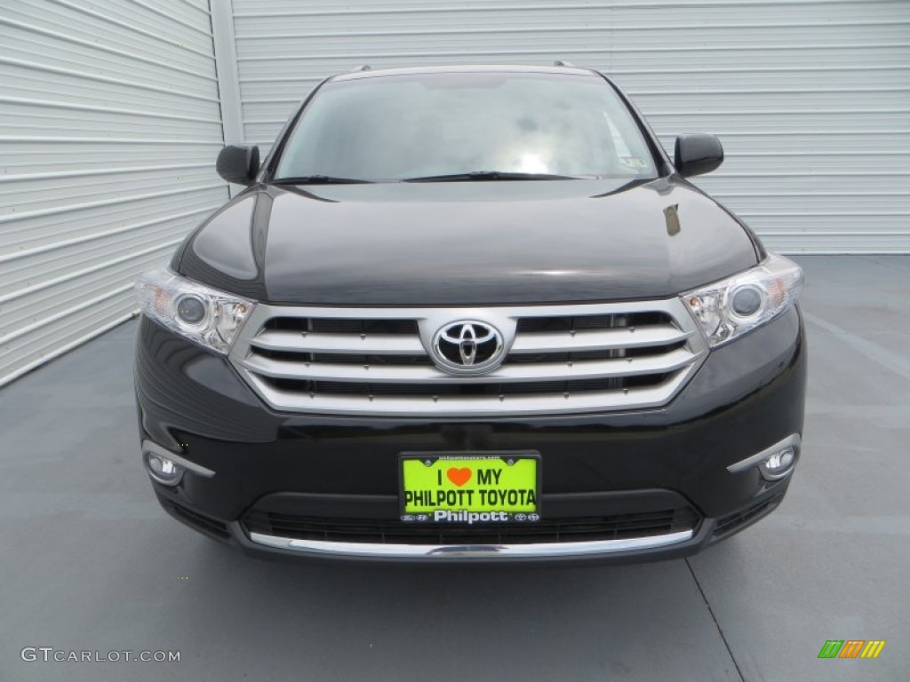 2013 Highlander SE - Black / Black photo #8