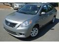 2013 Magnetic Gray Nissan Versa 1.6 S Sedan  photo #1