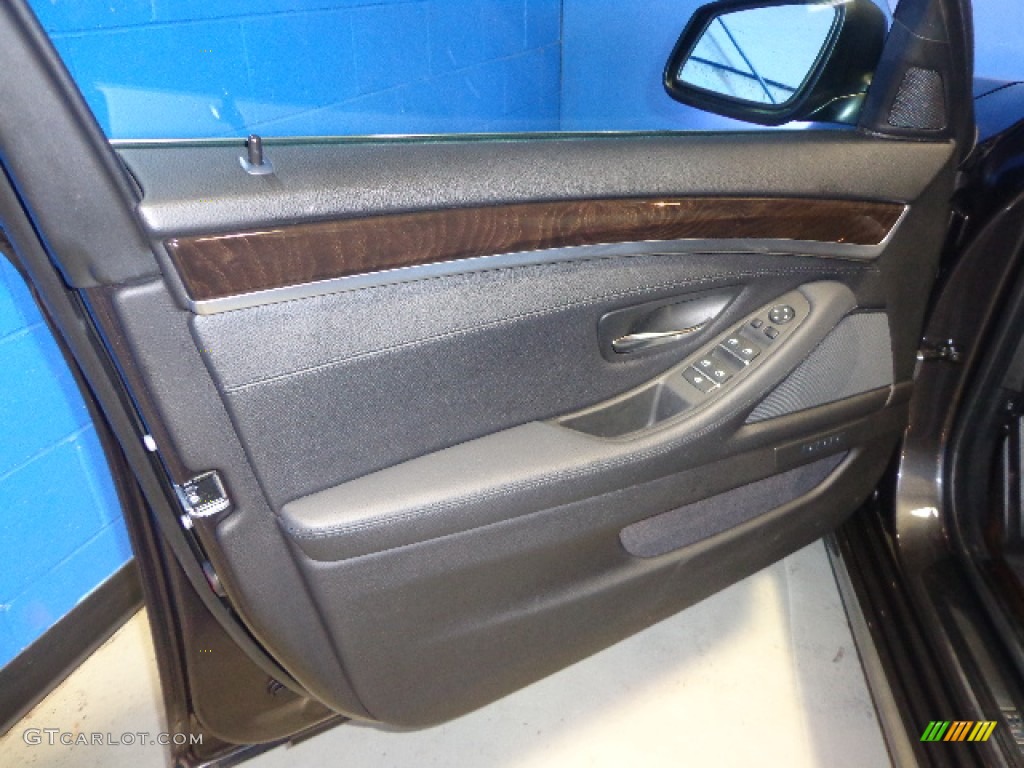 2013 5 Series 528i xDrive Sedan - Dark Graphite Metallic II / Black photo #9