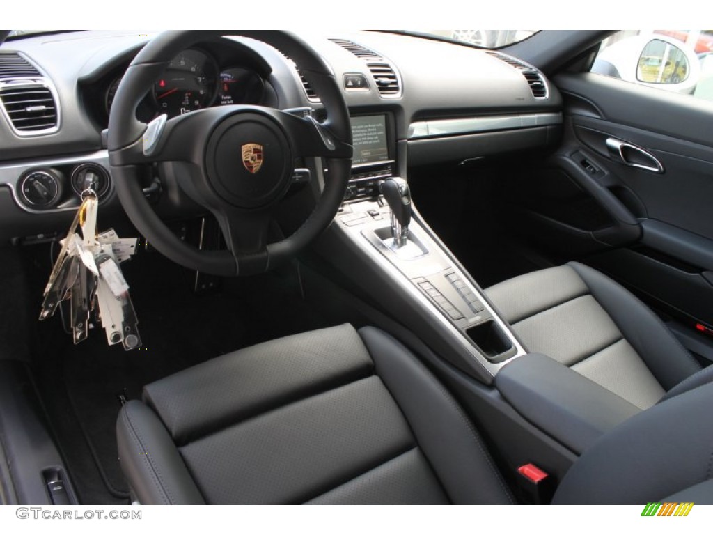 Black Interior 2014 Porsche Cayman Standard Cayman Model Photo #83848632
