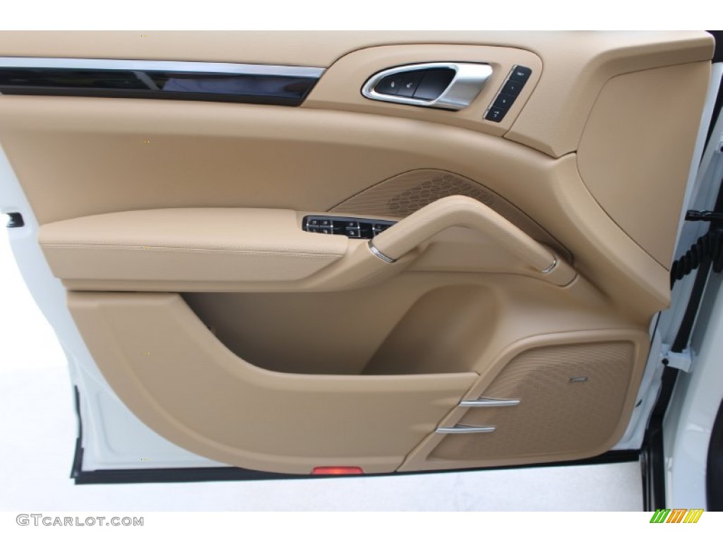 2013 Porsche Cayenne S Luxor Beige Door Panel Photo #83849325